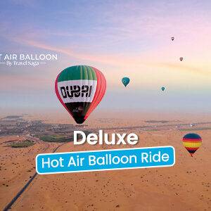 Book Deluxe Hot Air Balloon Ride sunrise aerial desert view