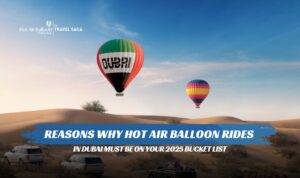 Hot Air Balloon Rides in Dubai 2025 Bucket List featuring sunrise flights, desert landscapes, and unforgettable aerial adventures