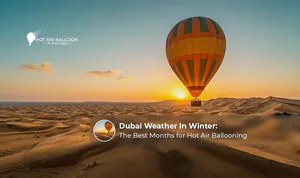 Dubai winter weather with mild temperatures and clear skies.